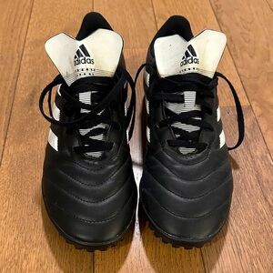 adidas Black and White Turf Soccer Sneakers